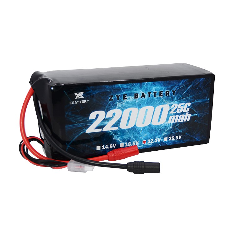 ຊຸດຫມໍ້ໄຟ Lipo 6S 22.2V